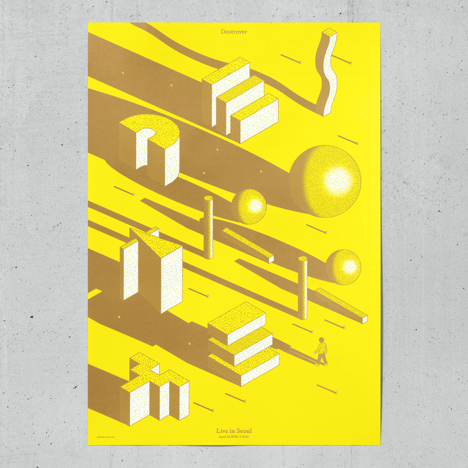 poster and ticket for concert destroyer 2016 live in seoul ticket poster